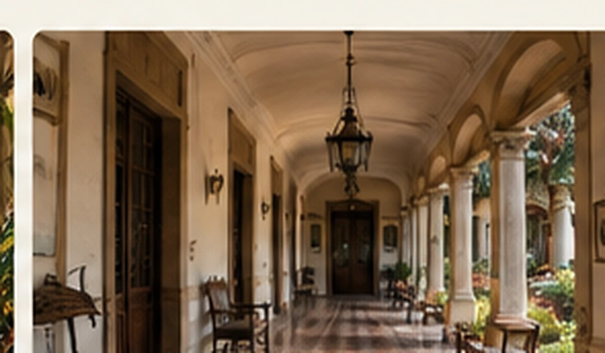 Visualización interpretativa de la galería de la Casa Serafina Dávalos
